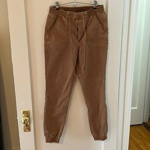 Tan stretchy cargo pants